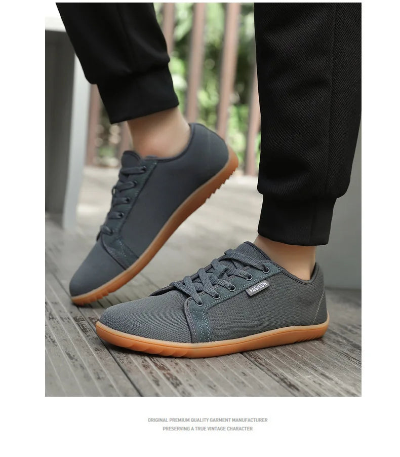 Men Minimalist Wide Barefoot Sneakers | Zero Drop | Unisex Wide Width Fashion Sneaker Unisex Outdoor Running Casual Sneaker