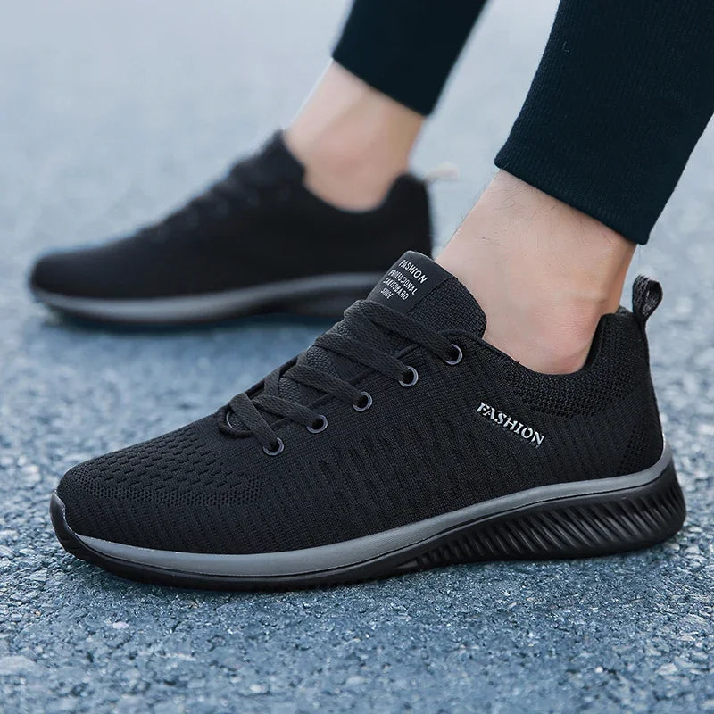 Men's Summer Slip-Ons Grey Black Sneakers Man Oversized Casual Sport Shoe Safety Tennis Canvas Shoes Men Formal Tennis Sneskers