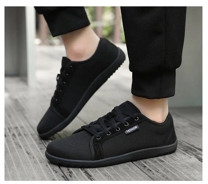 Men Minimalist Wide Barefoot Sneakers | Zero Drop | Unisex Wide Width Fashion Sneaker Unisex Outdoor Running Casual Sneaker