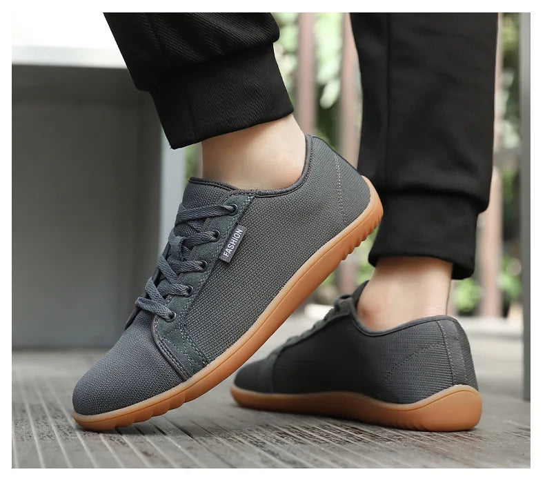 Men Minimalist Wide Barefoot Sneakers | Zero Drop | Unisex Wide Width Fashion Sneaker Unisex Outdoor Running Casual Sneaker