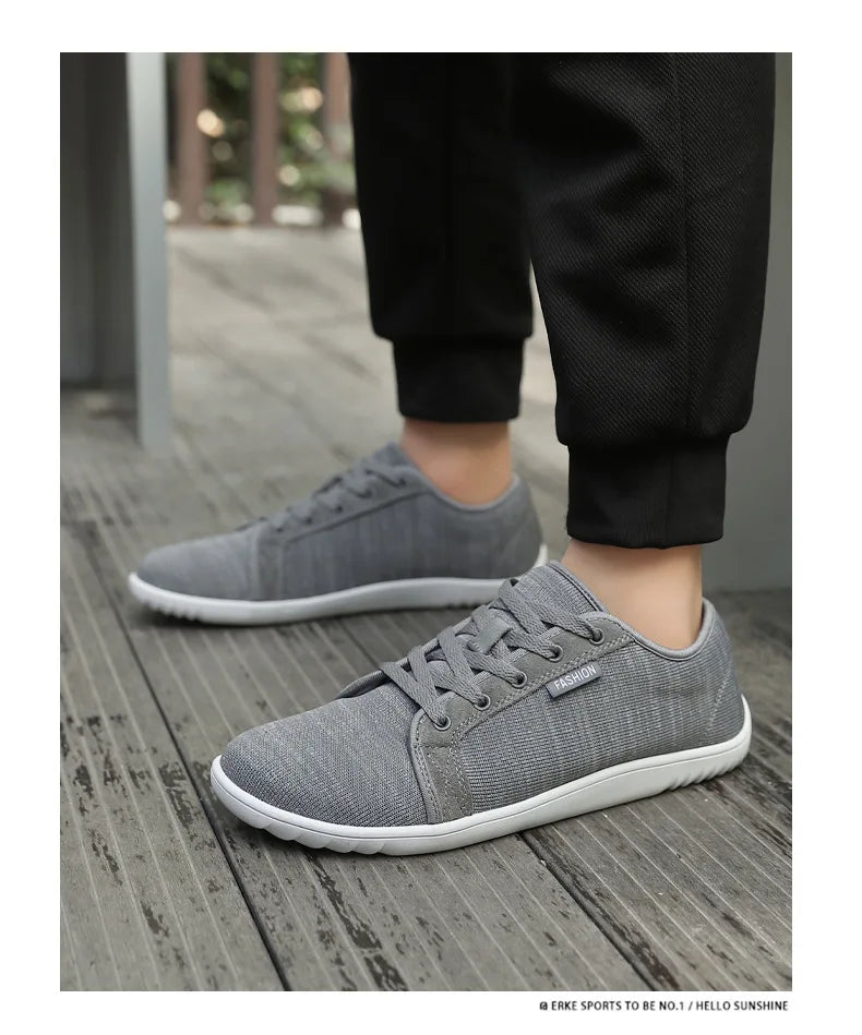 Men Minimalist Wide Barefoot Sneakers | Zero Drop | Unisex Wide Width Fashion Sneaker Unisex Outdoor Running Casual Sneaker