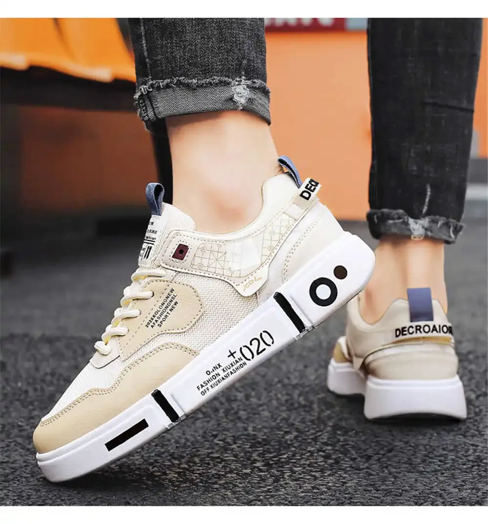 Spring-autumn Tied Sports Entertainment Casual Autumn Men's Shoes Sneakers Man Size 46 High Grade Shows Trnis Tenni