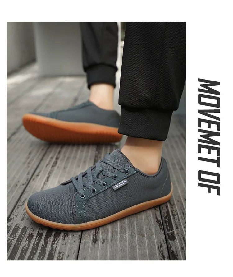 Men Minimalist Wide Barefoot Sneakers | Zero Drop | Unisex Wide Width Fashion Sneaker Unisex Outdoor Running Casual Sneaker